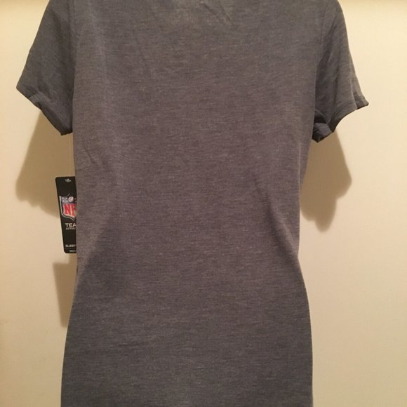 Las Vegas RAIDERS Ladies Principle T-shirt -Gray color screen print Short Sleeve - Picture 3 of 6